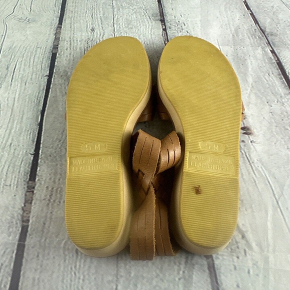 Rapallo Genuine Leather Slingback Brown Woven 528-22526-528-9500 Sandals Size 5M - Picture 10 of 10